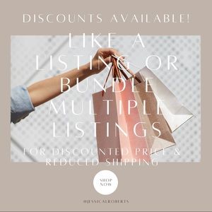 LIKE OR BUNDLE FOR DISCOUNTS!